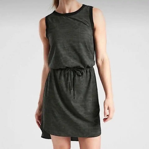 Athleta Rincon Black Printed Dress Sz XS - Picture 2 of 7